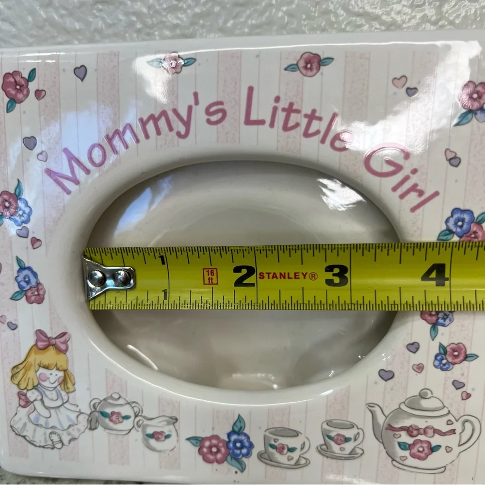 Russ Berrie & Co‎ Mommy’s Little Girl Ceramic Picture Frame Vintage #15960 baby